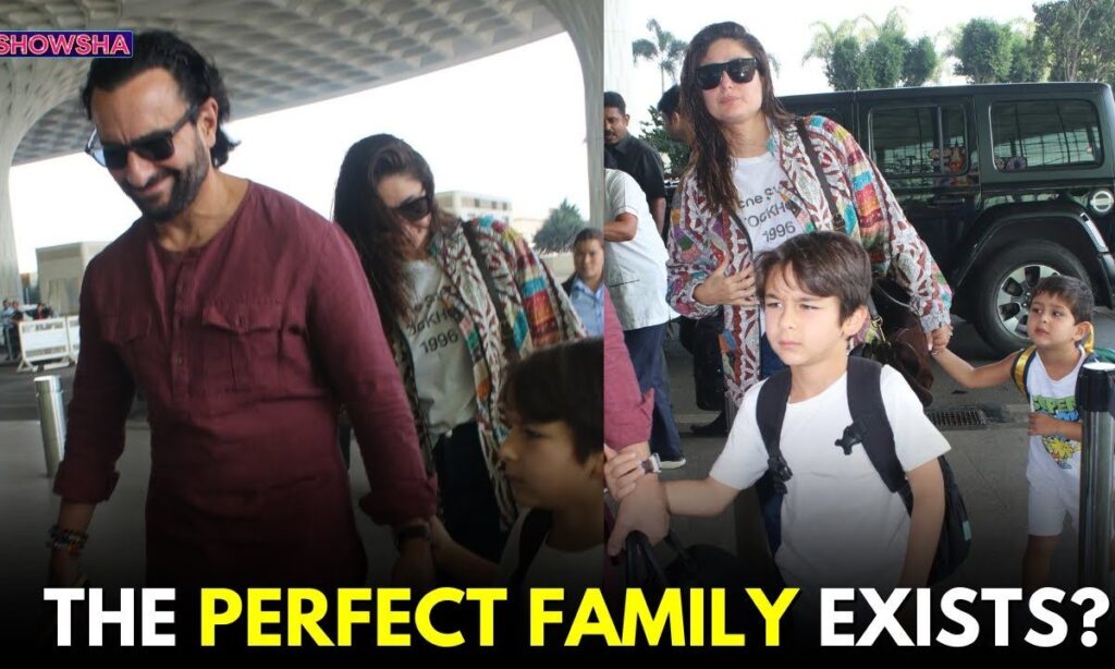 Kareena Kapoor, Saif Ali Khan, Jeh & Taimur Jet Off From Mumbai | Perfect Family Goals | WATCH