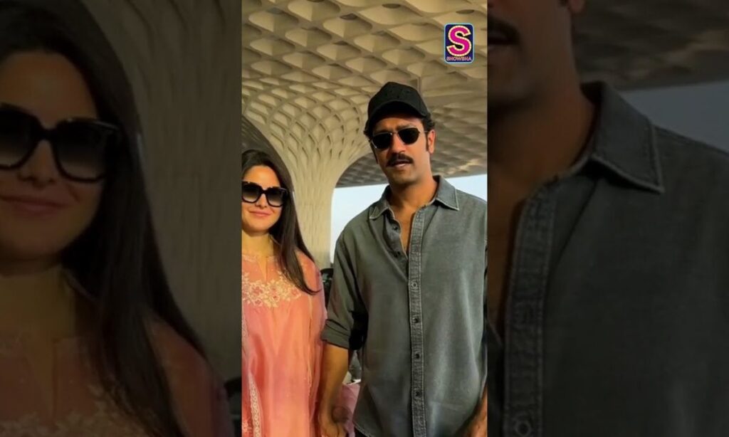 Dashing Punjabi Munda Arrives With His Stunning Lady At The Airport | Vicky Kaushal & Katrina Kaif