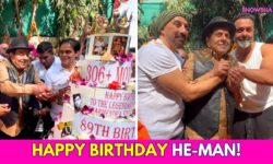 Legendary Actor Dharmendra Turns 89, Celebrates Birthday With Sunny & Bobby Deol I WATCH