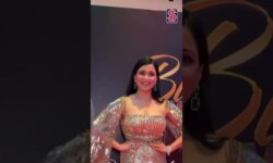 Mannara Chopra Dazzles At The Launch Event Turning Heads In A Stunning Golden Outfit | N18S