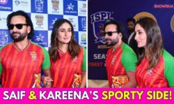 Saif Ali Khan & Kareena Kapoor Look Like The Perfect 'Match' At ISPL Auction 2024 I WATCH