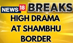 High Drama Unfolds At The Shambhu Border As The Farmer's Protest Resumes | Farmer Protest | News18