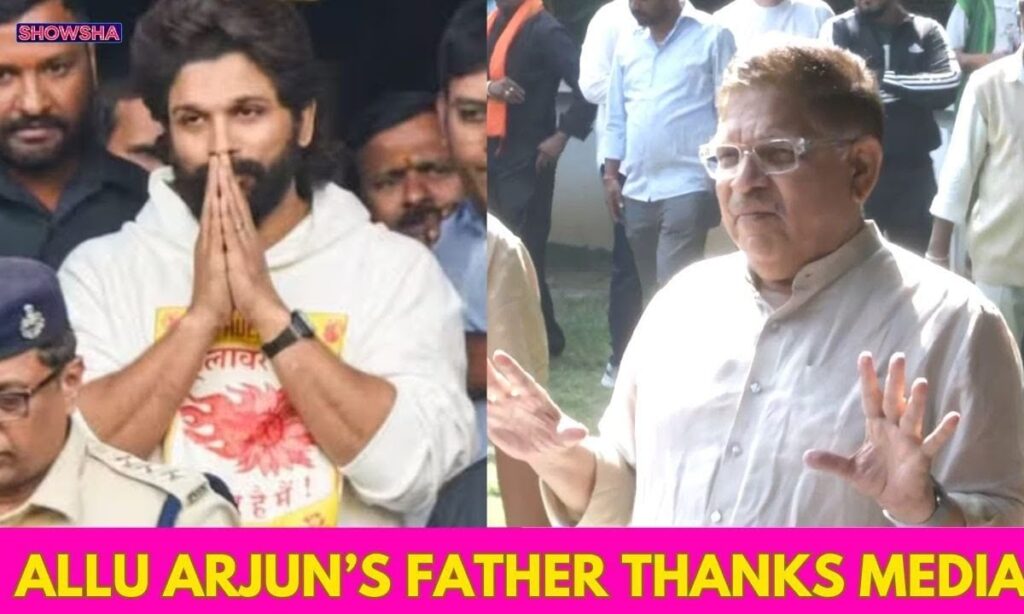 Allu Aravind Expresses Relief As Allu Arjun Returns Home From Jail; Talks To Media | WATCH