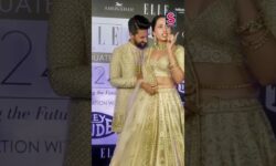 Couple That Shines Together, Stays Together: Ravi Dubey And Sargun Twin In Gold | News18 | N18S