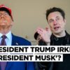 "I Am Safe" Trump Breaks Silence On Taunts Of Elon Musk's Growing Influence In Washington | US News