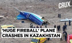 Russia Bound Azerbaijan Airlines Plane With Over 60 Passengers Crashes Near Kazakhstan's Aktau