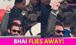 Salman Khan Flies Out Of City In Style On Birthday Evening, Exudes Casual Glam In Black Jacket|WATCH