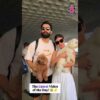 Actress Mouni Roy And Her Husband Suraj Nambiar Arrive At Mumbai Airport With Their Cute Munchkins