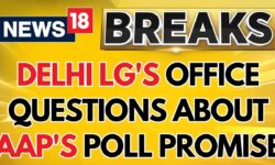 Delhi LG's Principal Secretary raises questions about AAP's poll promise of ₹1000/month | News18