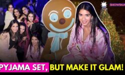 Radhika Merchant Turns A $65.00 Pyjama Set Into A Chic Fashion Statement At Ambani Christmas Party