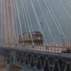 Electric Engine Rolls Through India's First Cable-Stayed Railway Bridge In J&K | Watch