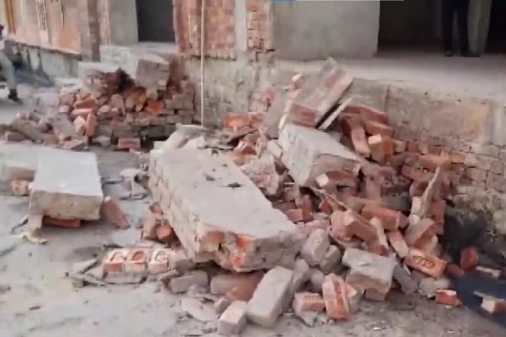 'Ilegal' Stairs Outside Sambhal MP Ziaur Rahman Barq’s House Razed | Video