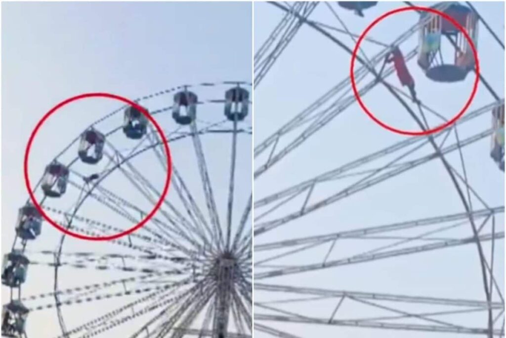 Video: 10-Year-Old Dangles From 60-Foot Ferris Wheel In UP, Rescued Moments Later