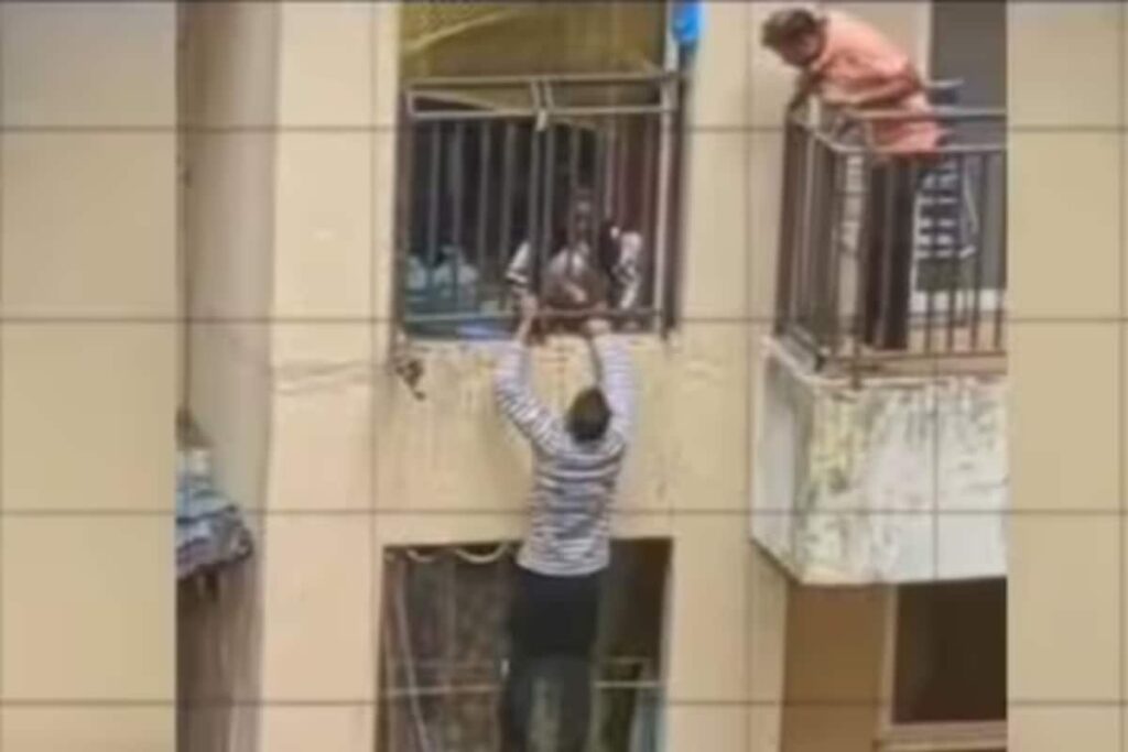 Shocking Scenes In Mumbai Society, Accused Left Dangling On 10th Floor During Failed Escape Bid