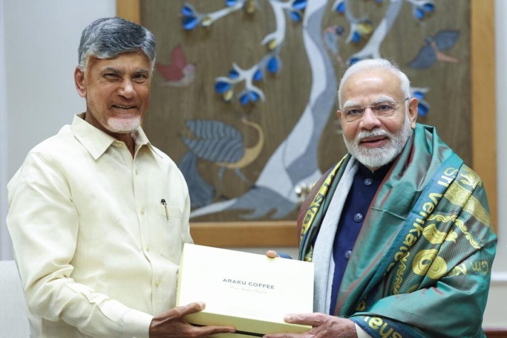 Andhra CM Naidu Calls On PM Modi In Delhi, Discusses State's Development, Pending Projects