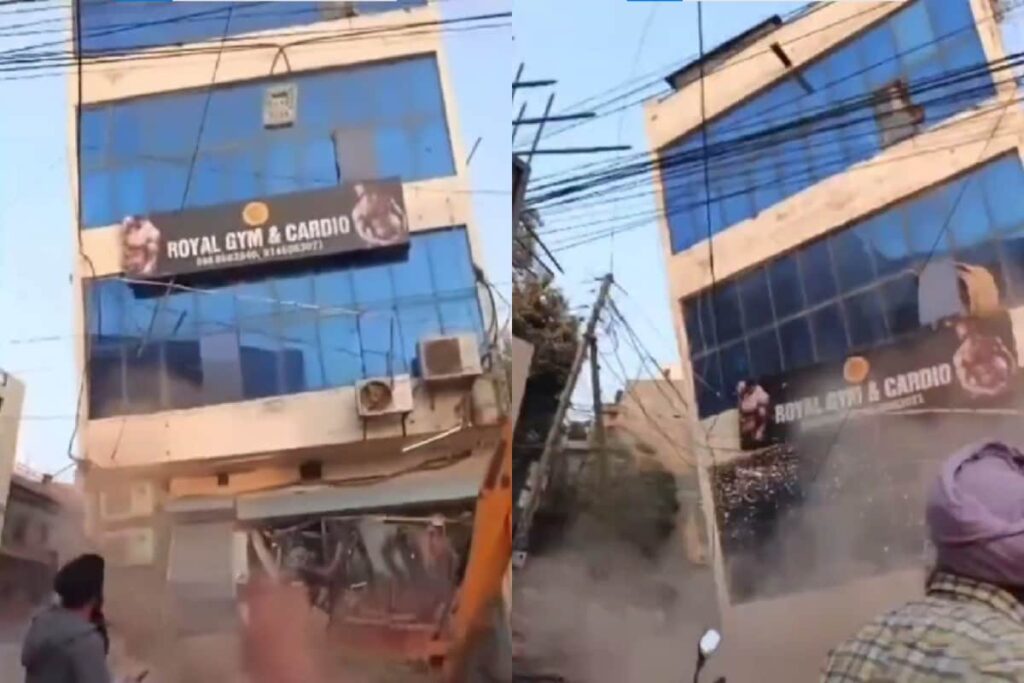 On Cam: Moment When Mohali Building Collapsed Killing At Least 2