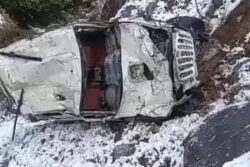 Teacher Dead As Scorpio Skids Off Snow-Covered Road In Himachal Pradesh's Sirmaur