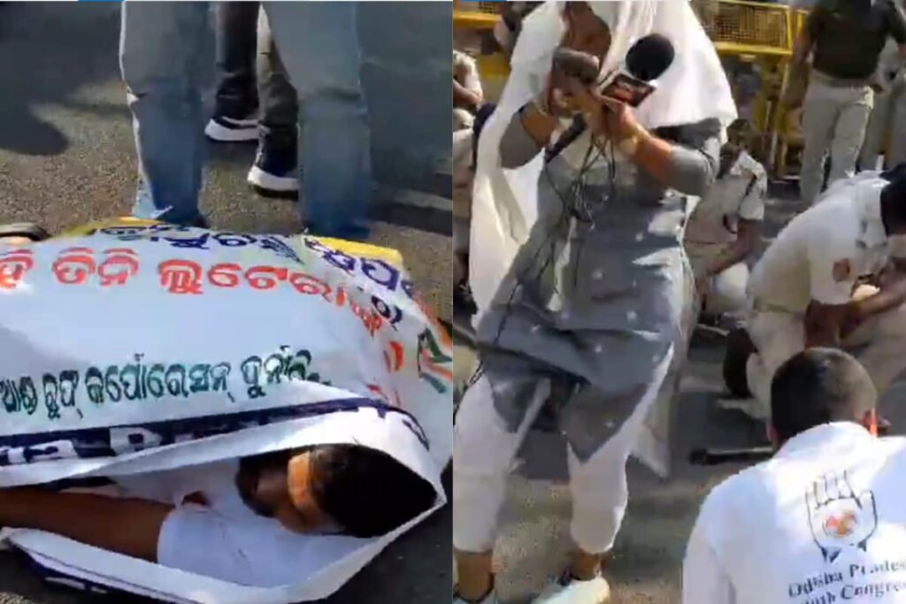 Bees Attack Youth Congress Activists During Protest In Bhubaneswar