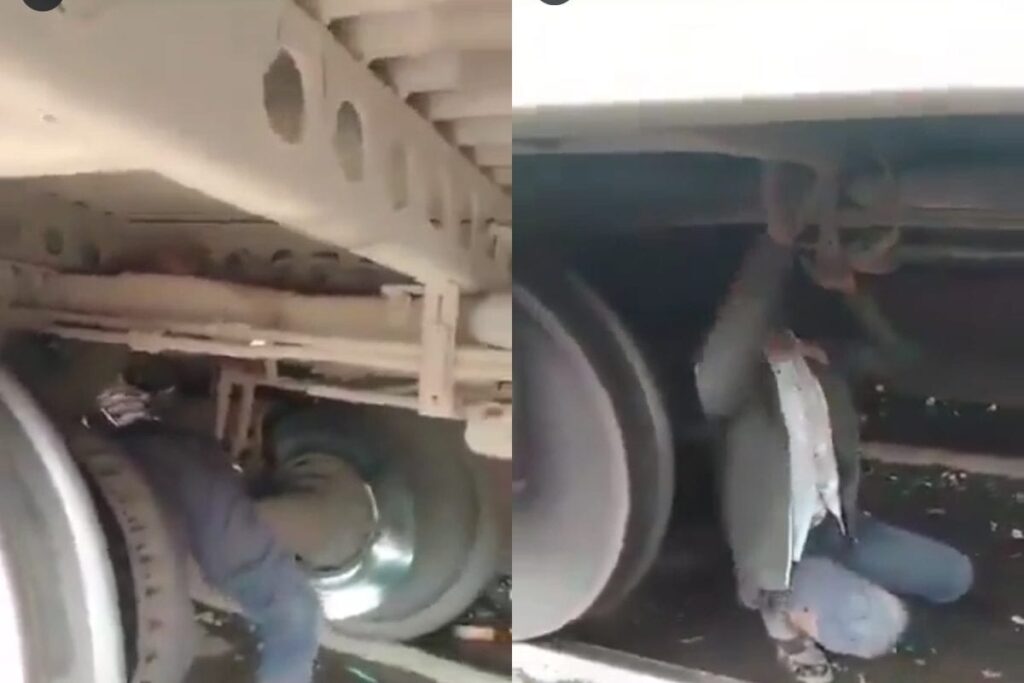 MP Man Travels 290 Km Hanging Under Train, Caught During Inspection | Video