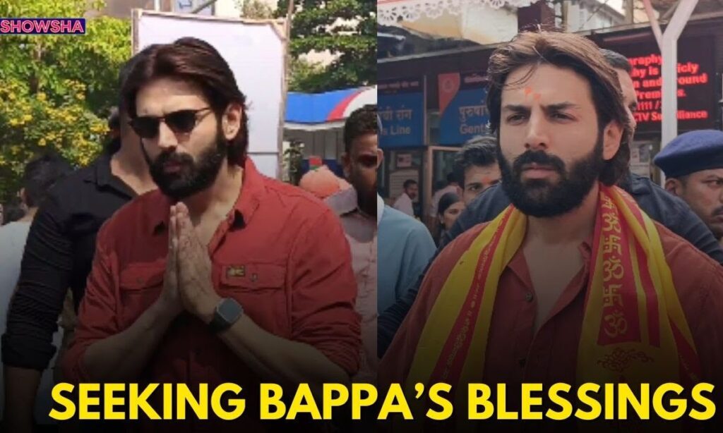 Kartik Aaryan Seeks Blessings At Shree Siddhivinayak Temple| WATCH