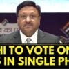 Delhi To Vote On February 5 In A Single Phase Election, Counting On February 8 | Delhi Polls |News18