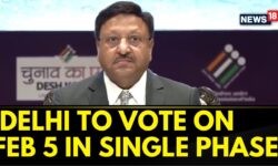 Delhi To Vote On February 5 In A Single Phase Election, Counting On February 8 | Delhi Polls |News18