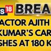 Actor Ajith Kumar’s Car Crashes At 180 Km/h During Racing Practice | English News | News18