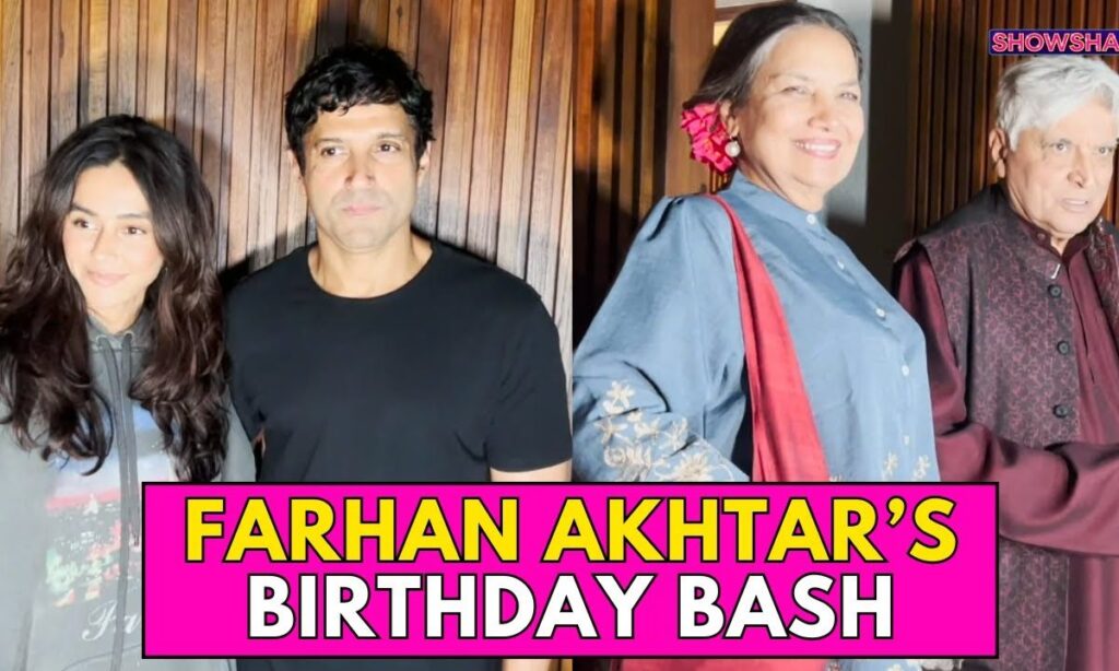 Farhan Akhtar Arrives With Wife Shibani Dandekar To Celebrate His Birthday With Family & Friends