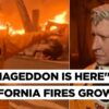 California Wildfires Burn Out Of Control, Hollywood Hills On Fire, Stars Flee | US News