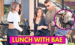 Neha Sharma Blushes As She Gets Papped Eating Out With Boyfriend Petar Sliskovic & Sister Aisha