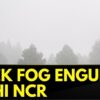 Delhi Weather Today | Blanket Of Thick Fog Engulfs #Delhi NCR Visibility Reduced To Zero | News18