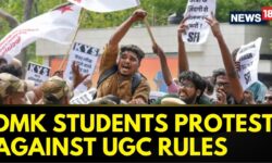 Tamil Nadu News | DMK Students Wing Holds Protest Against UGC Draft Guidelines | News18