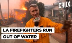 Los Angeles Pipelines Strained, Hydrants Empty As Firefighters Battle Apocalyptic California Fires