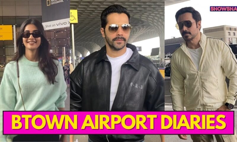 Varun Dhawan, Pooja Hegde, Emraan Hashmi Rock Sunday Airport Looks In Casuals | WATCH