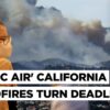 "Stay Inside And Avoid Toxic Smoke" Deadly Wildfires Trigger Health Emergency In Los Angeles | US