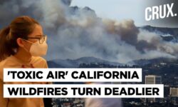 "Stay Inside And Avoid Toxic Smoke" Deadly Wildfires Trigger Health Emergency In Los Angeles | US