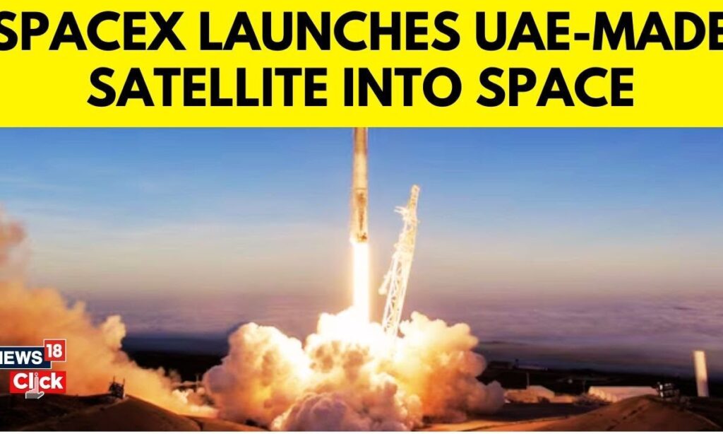 SpaceX Launches UAE Made Satellite Into Space | SpaceX Launch Satellite | Kennedy Space Centre-N18G