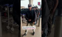 Comedian Munawar Faruqui Gets Papped At Airport With Heavy Security Amidst Online Threat | N18S