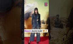 Diana Penty Stuns In A Denim Look At The Screening Of Her New Film Azaad  | Movies | Celebrity |N18S