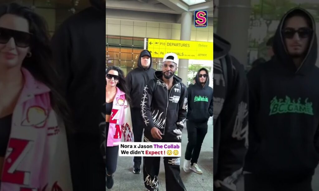 The Unexpected Collab: Jason Derulo And Nora Fatehi Arrives At Mumbai Airport | N18S #Shorts