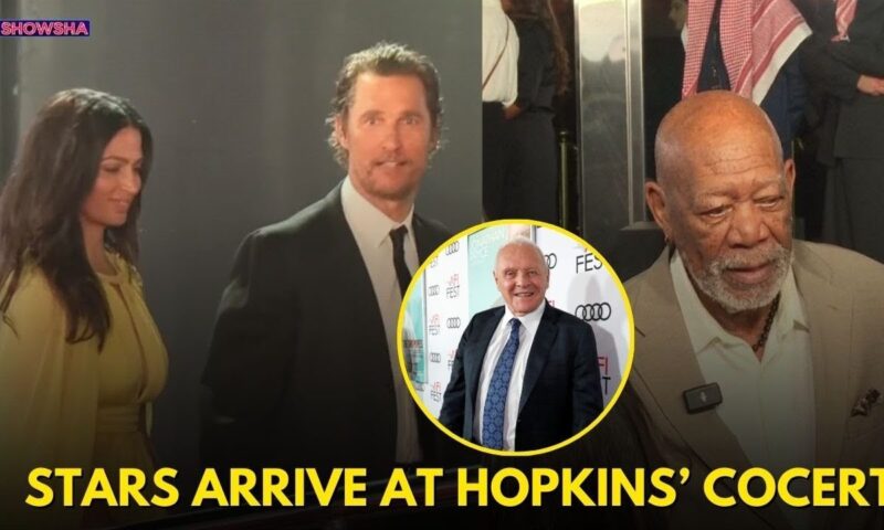 Matthew McConaughey, Morgan Freeman Attend Anthony Hopkins' Live Concert In Riyadh | N18G