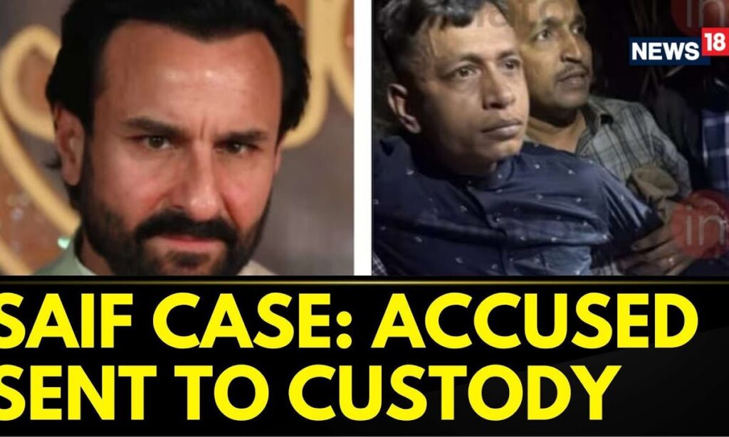 Saif Ali Khan News | Saif Ali Khan Attack Case: Accused Sent To 5 Day Police Custody | News18