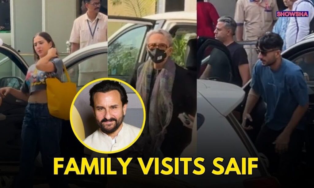 Sharmila Tagore, Sara Ali Khan & Ibrahim Ali Khan Pay Saif Ali Khan A Visit At Lilavati Hospital