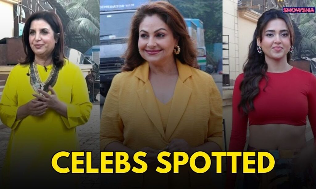 Farah Khan, Ayesha Jhulka, Tejasswi Prakash & More Celebs Spotted On A Shooting Set