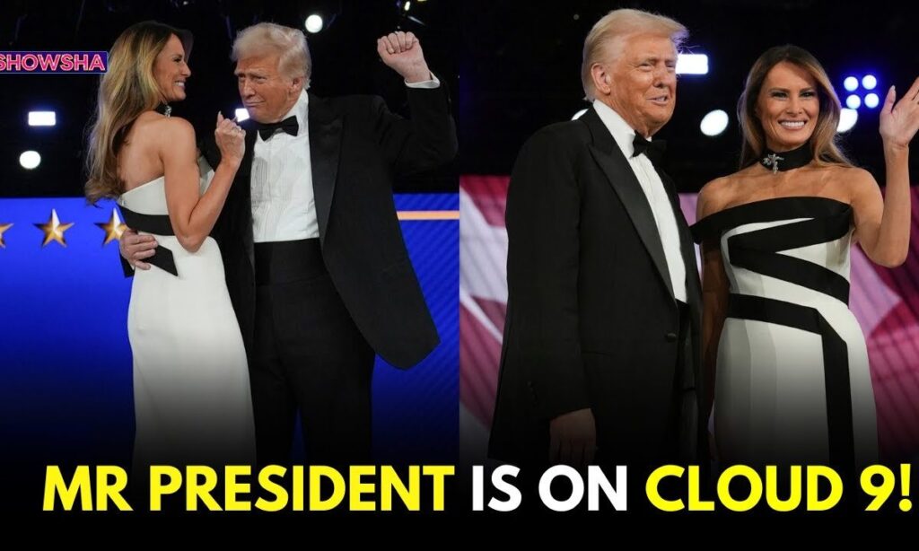 President Donald Trump Dances The Night Away With Wife & First Lady Melania Trump At The Ball