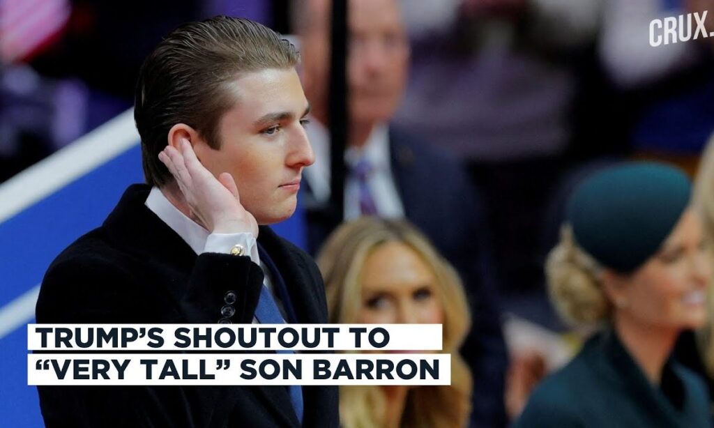 “He Knew The Youth Vote” Trump Gushes Over Barron As He Steals The Spotlight At His Inauguration