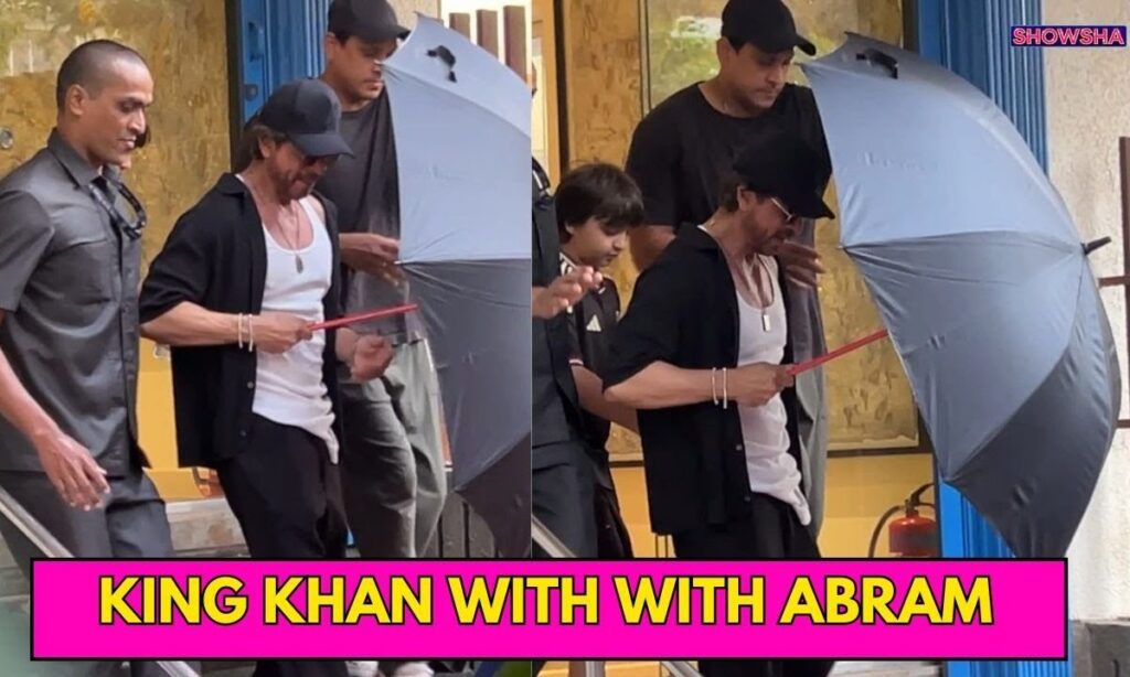 Shah Rukh Khan Hit The Street In Style With His Younger Son Abram | WATCH