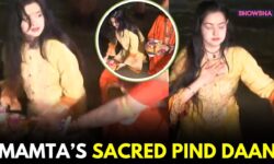 Mamta Kulkarni Performs Pind Daan At Sangam Ghat In Prayagraj As Mahamandleshwar Of Kinnar Akhada