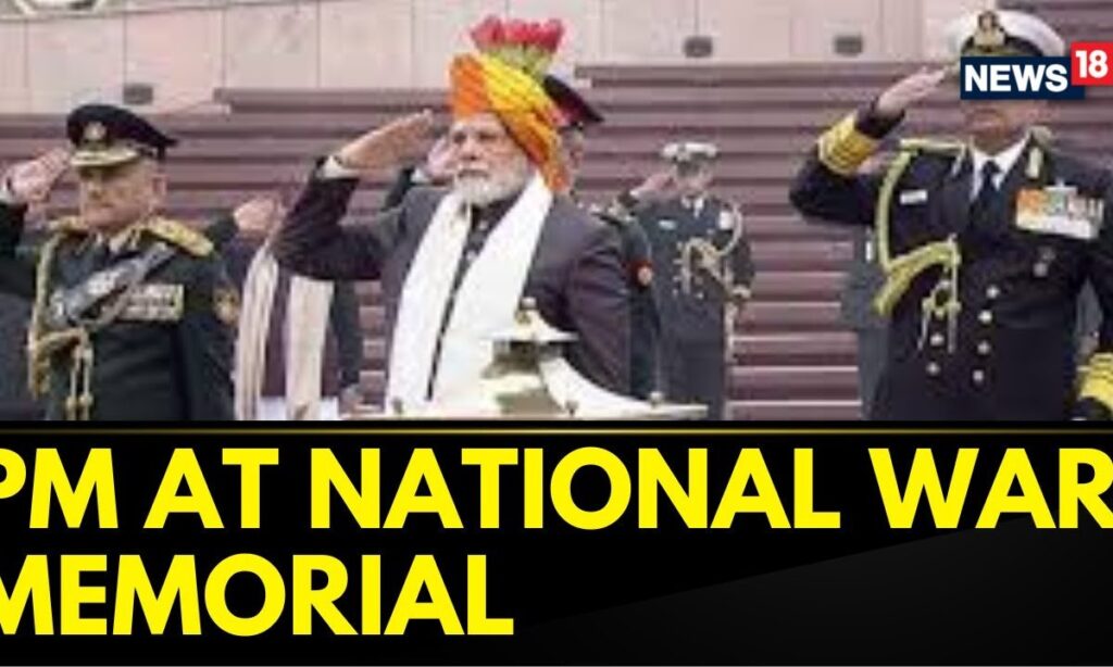 PM Modi Pays Tribute To The Fallen Heroes At The National War Memorial On Republic Day | News18