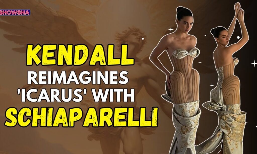 Kendall Jenner Steals The Thunder In Her 'Goddess Of Dreams' Gown For Schiaparelli's Show At PFW